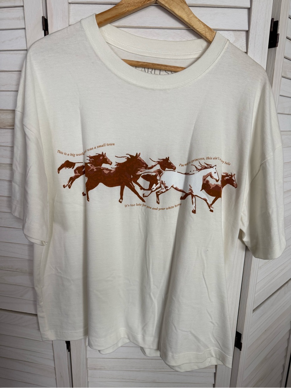"I'm not a princess, this ain't a fairytale" official Taylor Swift boxy tee